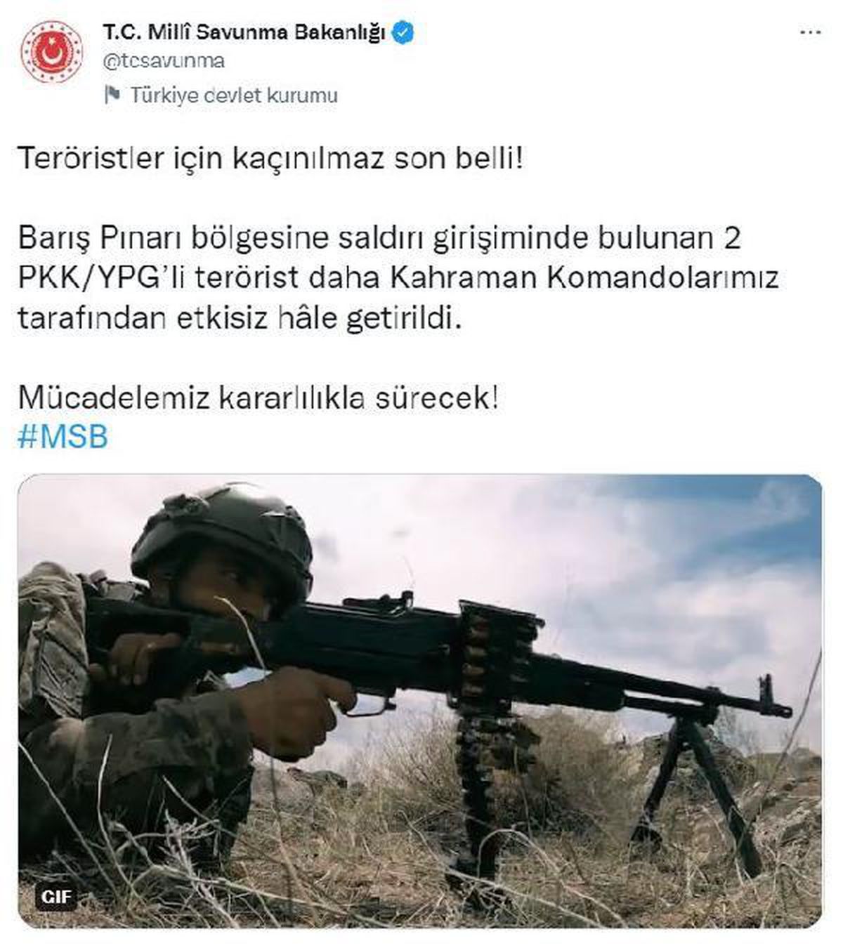 Son dakika haberi... MSB: Saldırı girişimindeki 2 terörist etkisiz hale getirildi