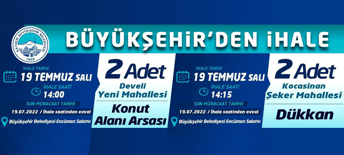 Büyükşehir\'den ihale