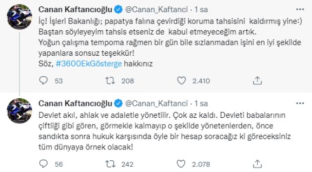 Canan Kaftancıoğlu'ndan koruma tahsisini kaldıran İçişleri Bakanlığı'na tepki: Papatya falına çevirdiniz