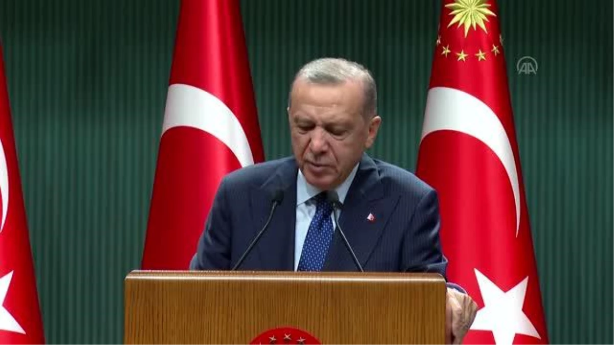 Cumhurbaşkanı Erdoğan Kabine Toplantısı\'nın ardından millete seslendi: (3)