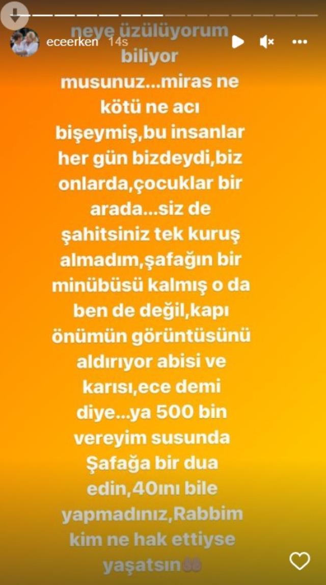 Ece Erken, eşi Şafak Mahmutyazıcıoğlu'nun ağabeyi tarafından tehdit edildiğini söyleyerek mesajları ifşa etti Ece Erken, eşi Şafak Mahmutyazıcıoğlu'nun ağabeyi tarafından tehdit edildiğini söyleyerek mesajları ifşa etti