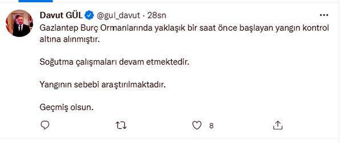 Son dakika! Gaziantep\'te orman yangını (2)