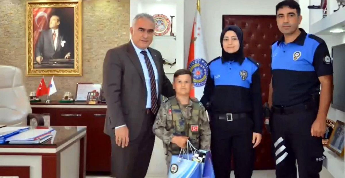 9 yaşındaki Halit\'in hayali gerçek oldu