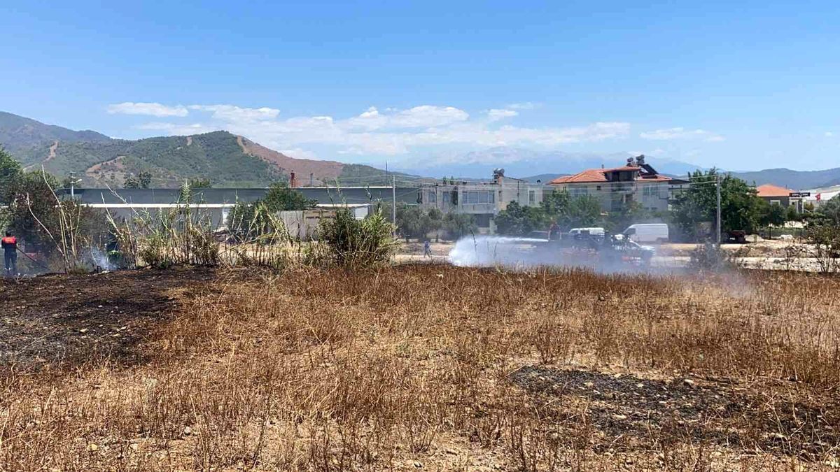 Son dakika 3. sayfa: Fethiye'de tarım arazisinde çıkan yangın büyümeden söndürüldü