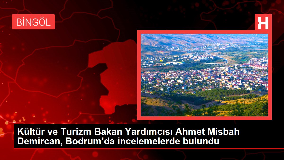 Kültür ve Turizm Bakan Yardımcısı Ahmet Misbah Demircan, Bodrum'da incelemelerde bulundu
