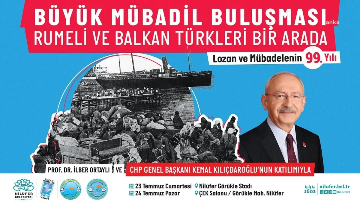 Nilüfer Belediyesi Kılıçdaroğlu\'nun \'Büyük Mübadil Buluşması\'na Katılacağını Duyurdu