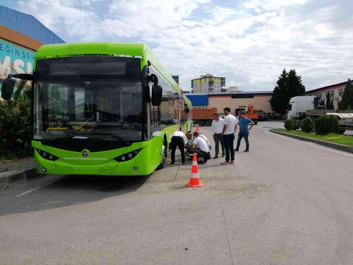 Samsun\'da elektrikli otobüs dönemi başlıyor