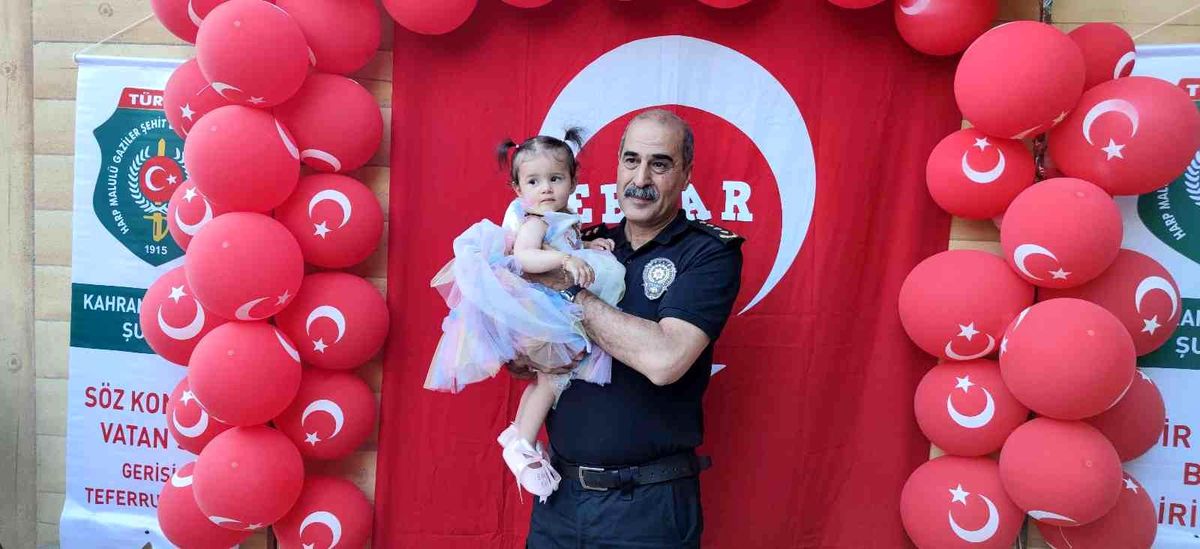 Şehidin 1 yaşındaki kızı unutulmadı