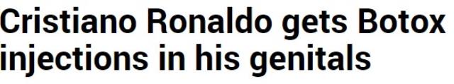 Yok artık Ronaldo! Süper yıldızın cinsel organını büyüttürmesi hayranlarında deprem etkisi yarattı Yok artık Ronaldo! Süper yıldızın cinsel organını büyüttürmesi hayranlarında deprem etkisi yarattı
