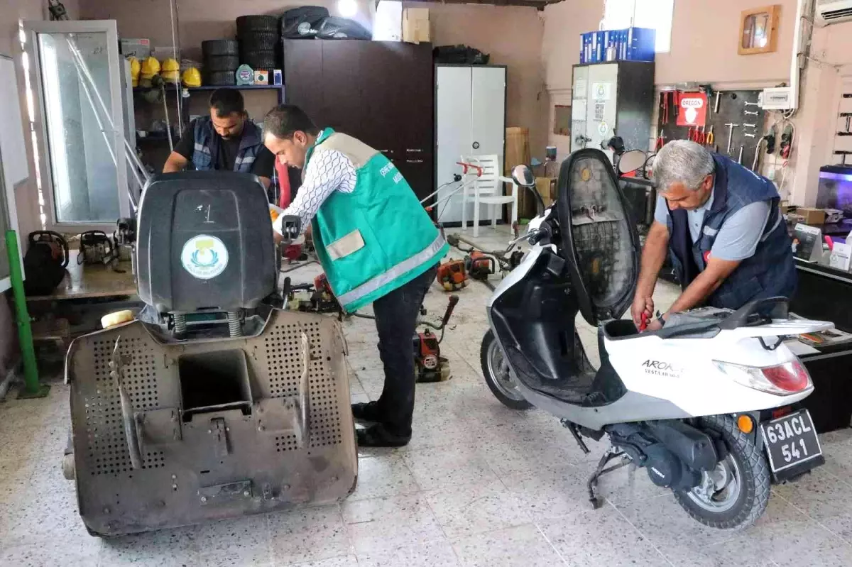 Belediye kendi tamir ettiği makinelerden büyük tasarruf sağlıyor