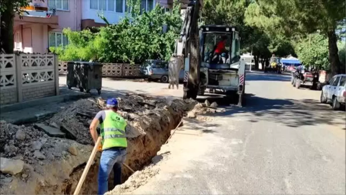 Demirci\'de doğal gaz hattı çalışmaları başladı