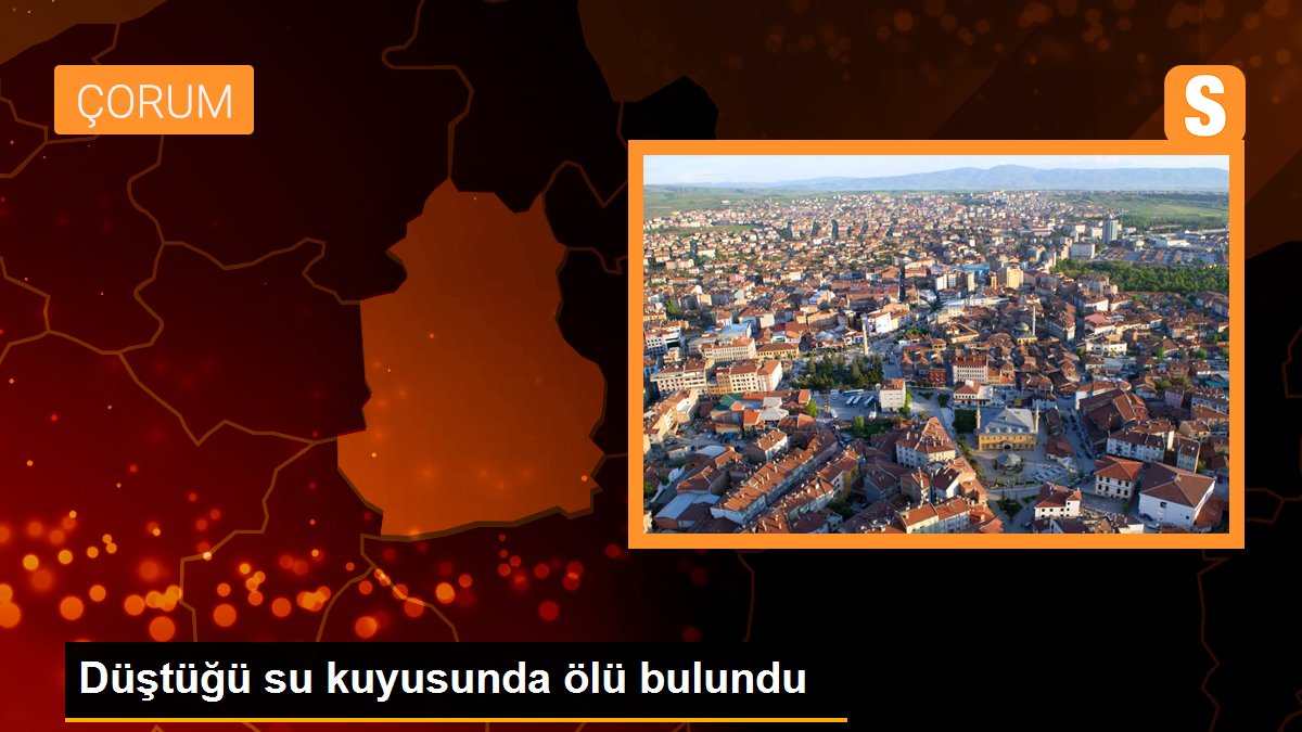 Düştüğü su kuyusunda ölü bulundu
