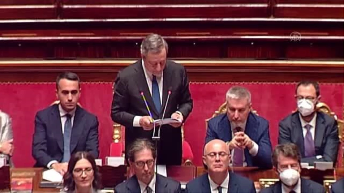 İtalya Başbakanı Draghi, hükümet krizi hakkında parlamentoda konuştu