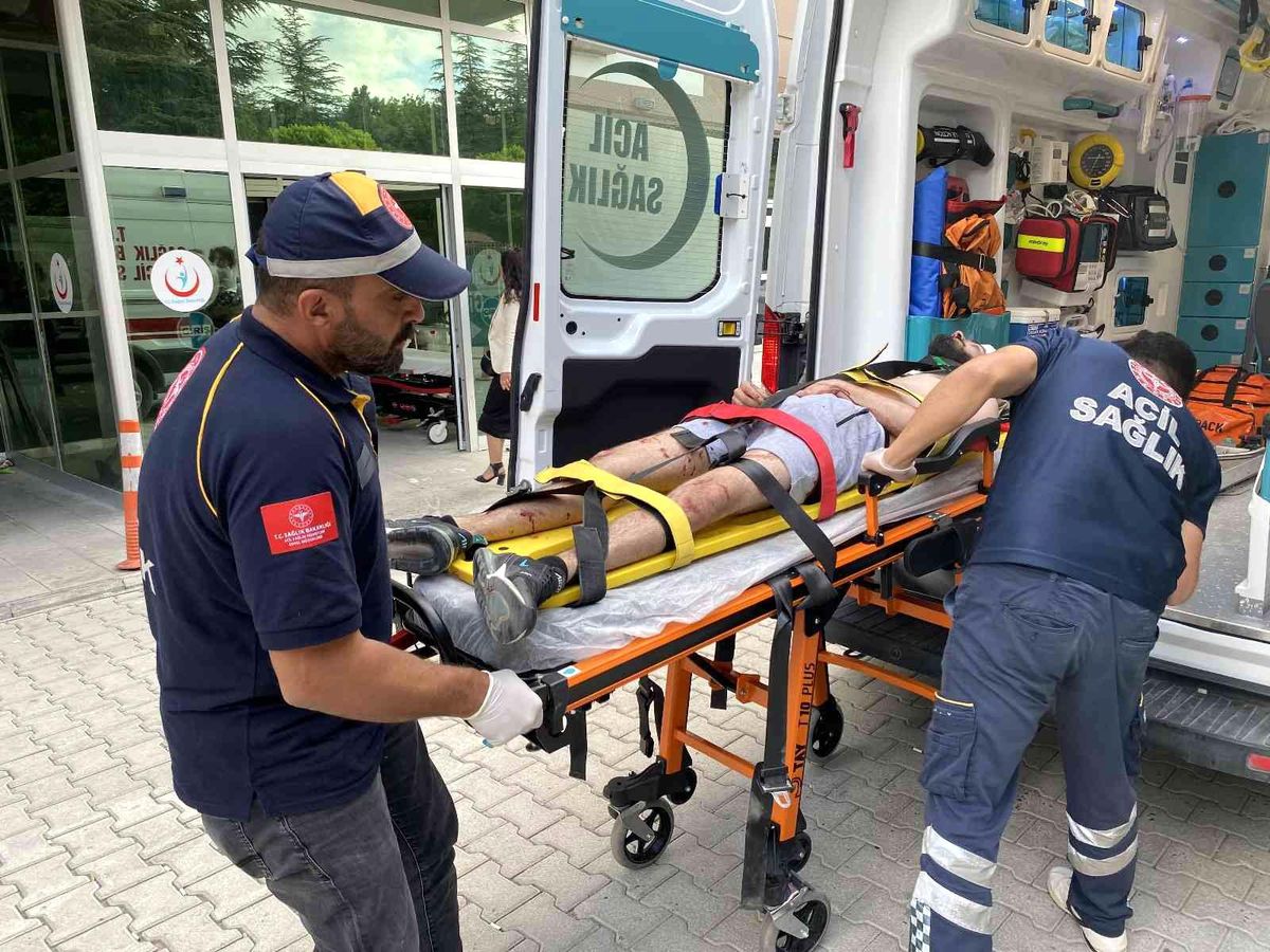 Kulu\'da darp edilen genç hastanelik oldu