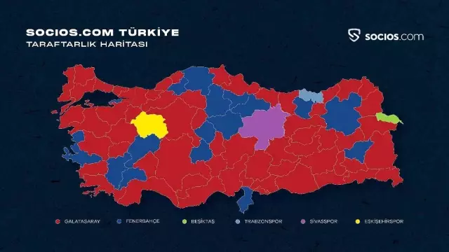 Türkiye'de taraftarlık anketi sonuçlandı