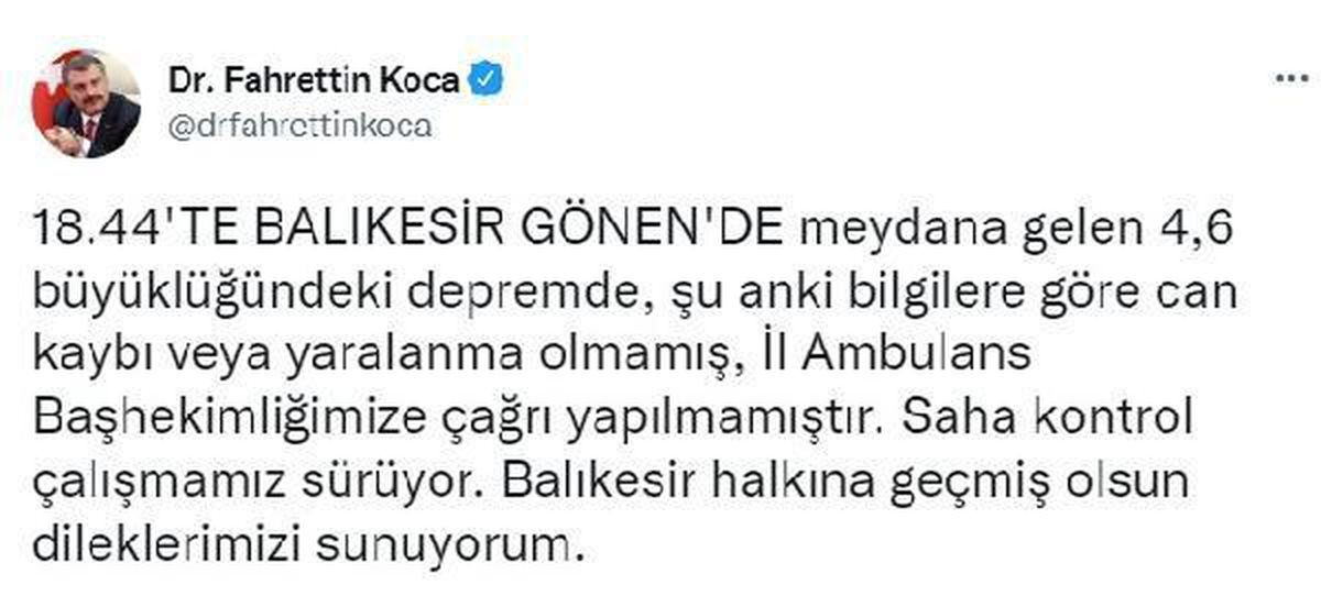 Balıkesir\'de 4.6 büyüklüğünde deprem (3)