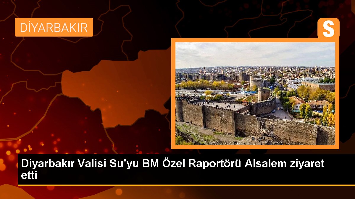 Diyarbakır Valisi Su\'yu BM Özel Raportörü Alsalem ziyaret etti