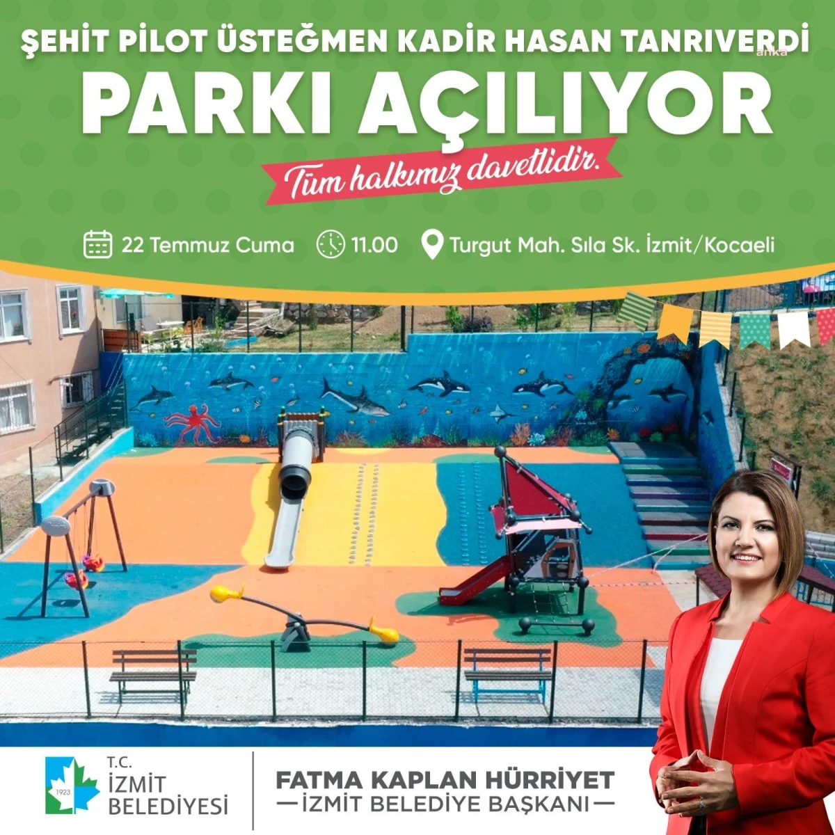 İzmit Belediyesi\'nin Sıla Sokak\'taki Parkı Hizmete Açılıyor