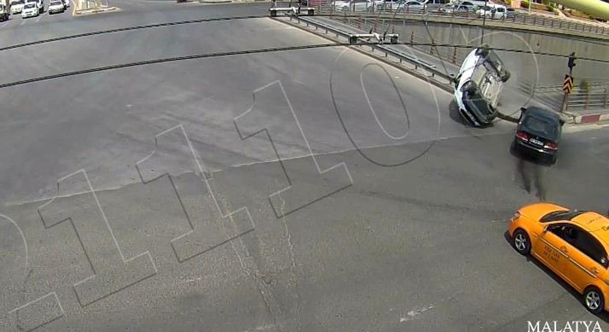 Malatya\'daki kazalar kamerada