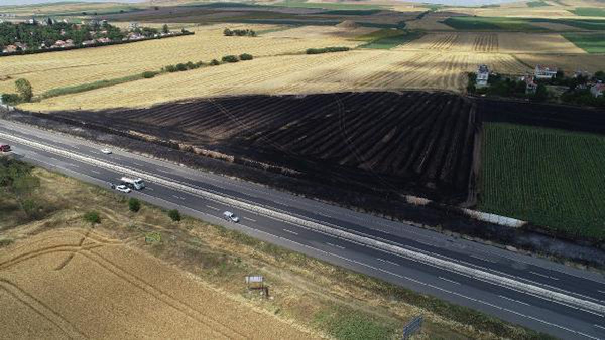 Trakya\'da toplam 102 bin 700 metrekare tarım alanı yandı