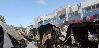 Ukrayna'nın Bahmut kentindeki çarşı Rus güçlerince vuruldu