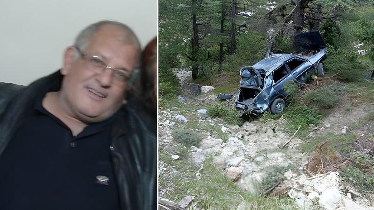 Aynı uçuruma ikinci kez devrilen sürücü bu kez can verdi