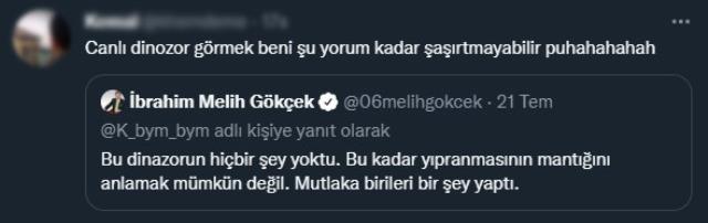 Melih Gökçek, Ankapark'taki dinazora kumpas kurulduğunu iddia etti; altına yapılan yorumlar bomba Melih Gökçek, Ankapark'taki dinazora kumpas kurulduğunu iddia etti; altına yapılan yorumlar bomba
