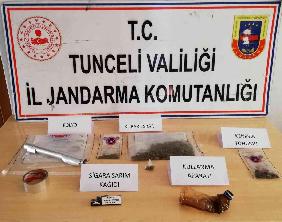 Tunceli\'de uyuşturucu operasyonu