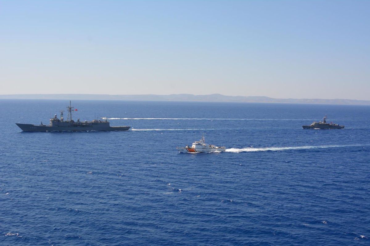 Doğu Akdeniz\'de KKTC ile müşterek arama kurtarma eğitimi