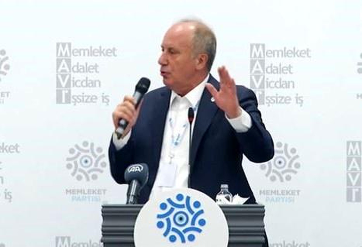 Memleket Partisi Genel Başkanı İnce Açıklaması
