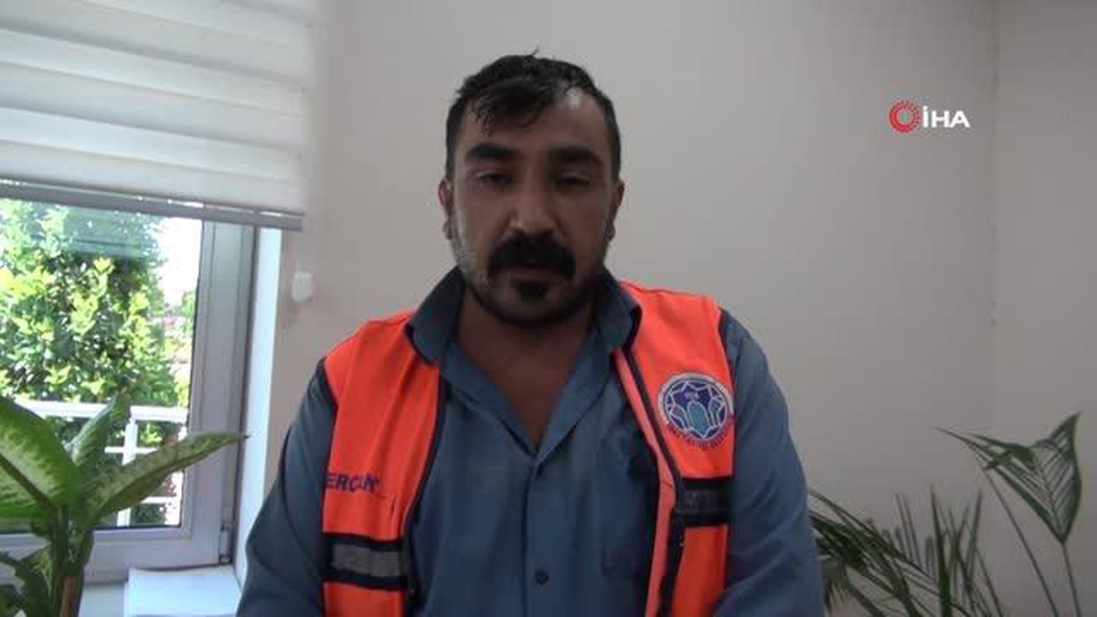 Temizlik personelinden örnek davranış