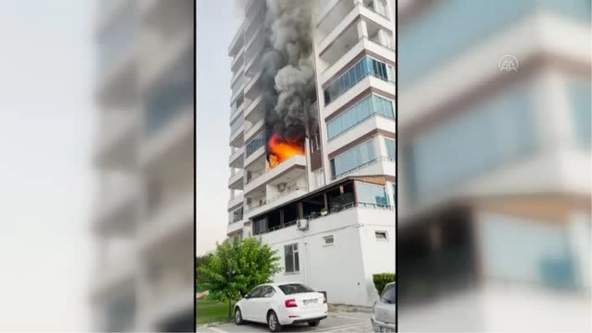 Adana\'da yangın çıkan ev kullanılamaz hale geldi