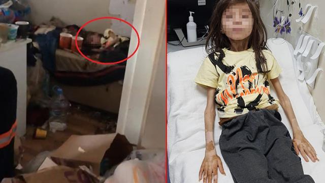 BOŞALTILMAK İSTENEN ÇÖP EVDE 1 YILDIR ODAYA KİLİTLİ ÇOCUK BAYGIN BULUNDU