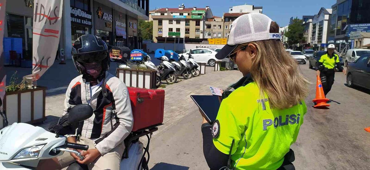 Bursa\'da motosiklet sürücülerine sıkı denetim