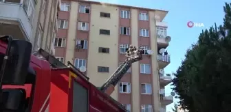 Kartal'da 7 katlı binada çıkan yangın söndürüldü