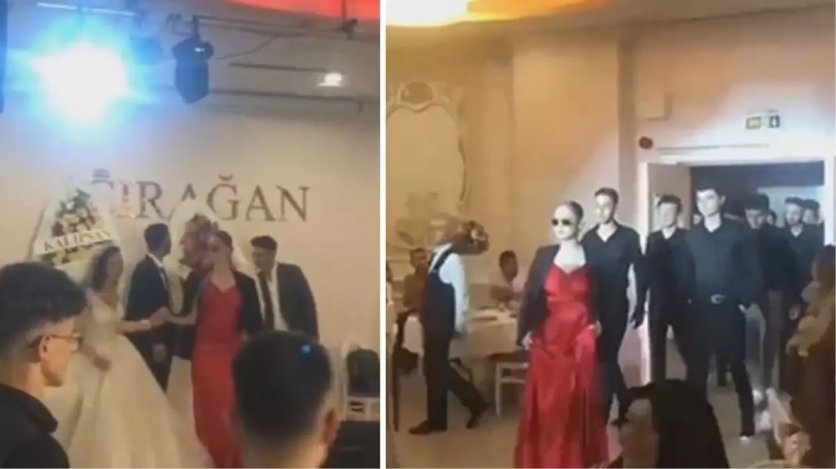 Kurtlar Vadisi\'nin aşiret düğünü versiyonu ilgi çekti! Operasyon müziğiyle salona girdiler