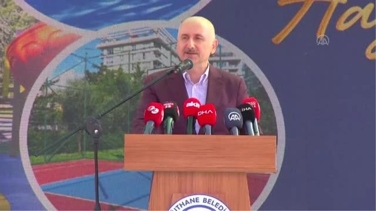 Bakan Karaismailoğlu, Yahya Kemal Su Parkı\'nın açılış töreninde konuştu (2)