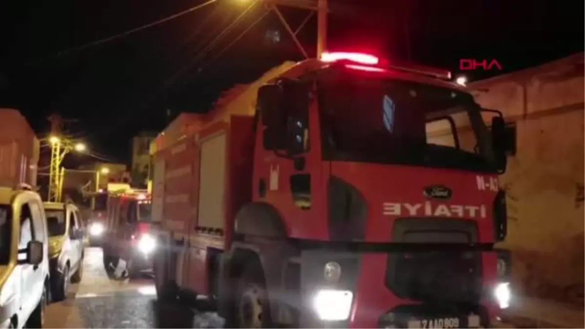 Nusaybin'de evde klimadan çıkan yangını itfaiye söndürdü