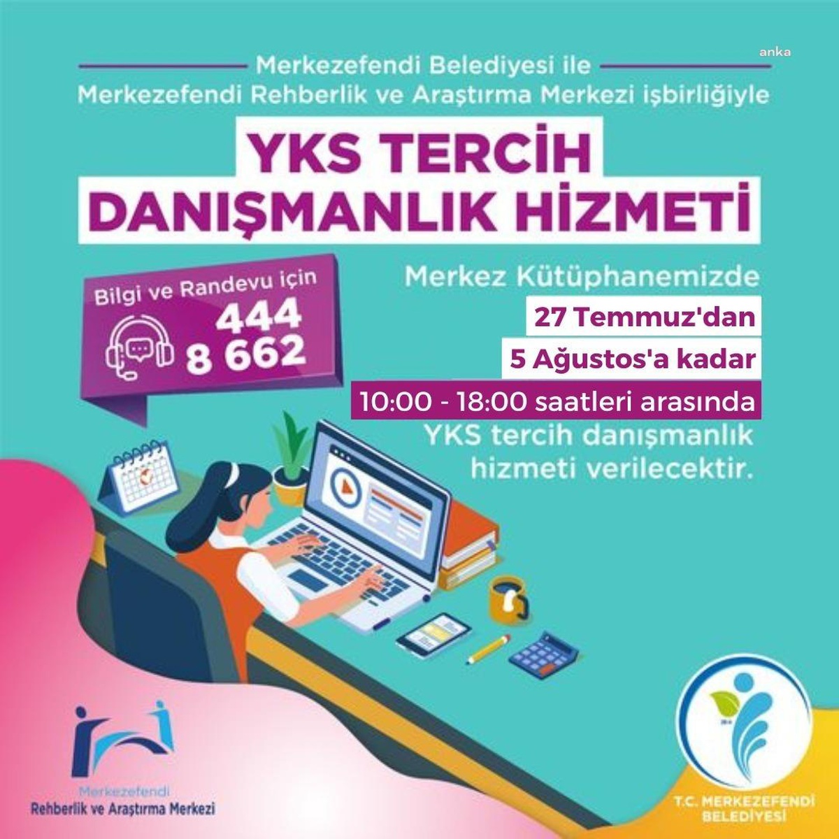 Merkezefendi Belediyesi\'nden \'Yks Tercih Danışmanlık Hizmeti\'