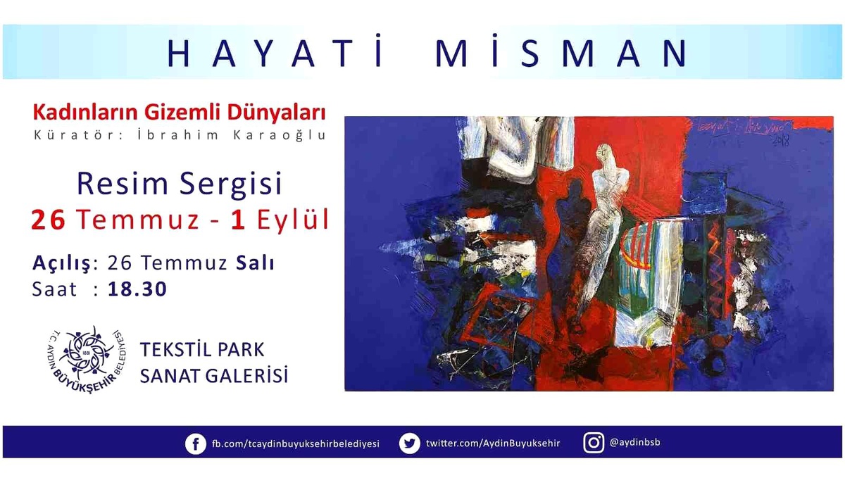 Misman resimleri Tekstil Park Sanat Galeri\'sinde