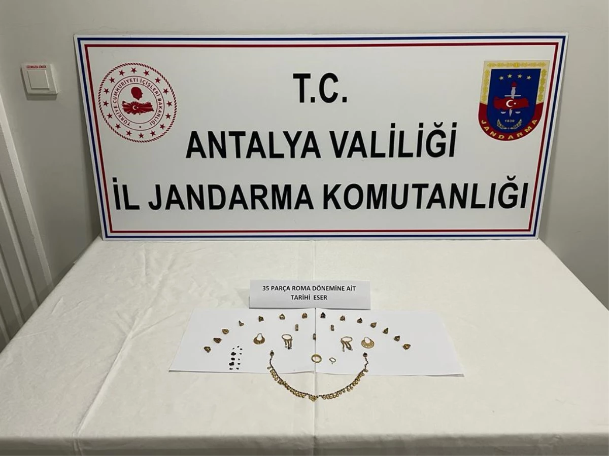 Antalya\'da tarihi eser kaçakçılığı operasyonunda 2 şüpheli yakalandı