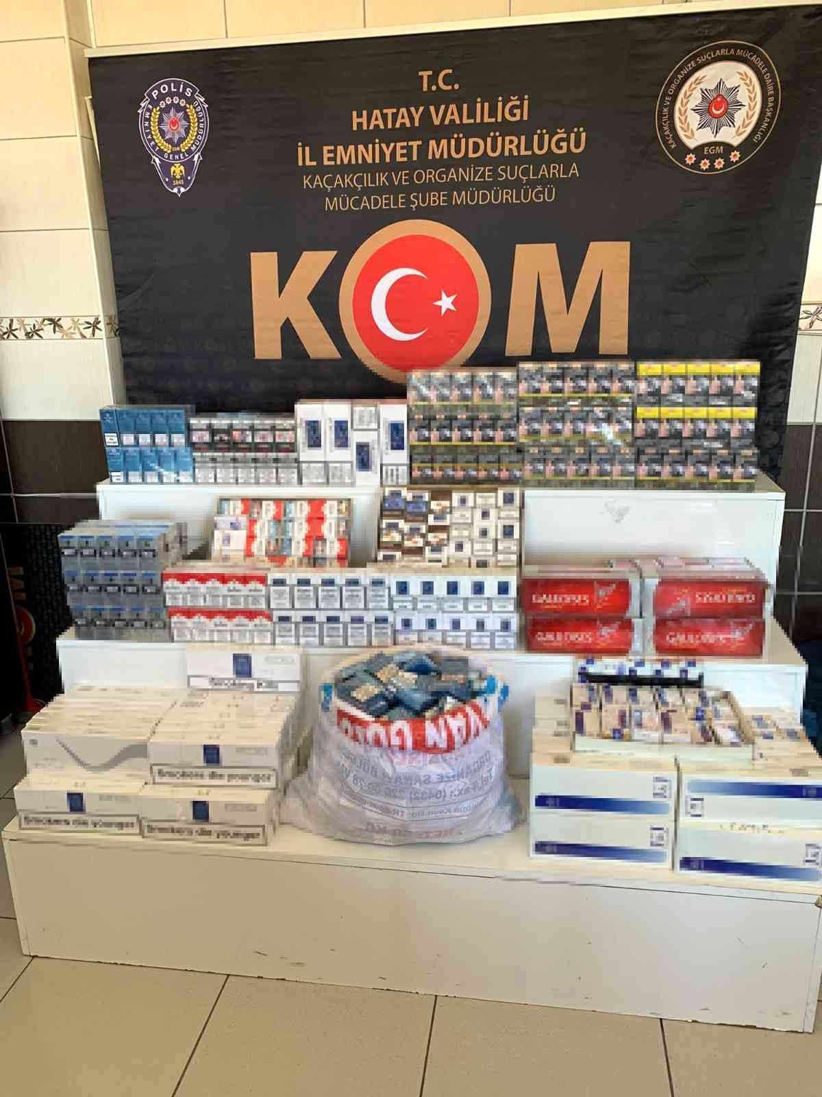 Hatay\'da kaçak sigara operasyonu
