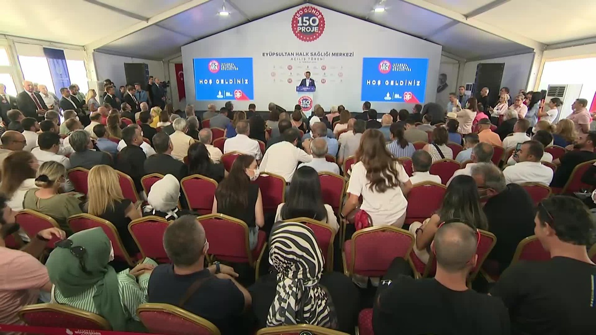 İbb, 6\'ncı "Halk Sağlığı Merkezi"Ni Eyüpsultan\'da Açtı. İmamoğlu: "Yatırımlarımızın Amacı, Milletimizin Yaşam Kalitesini Yükseltmek"