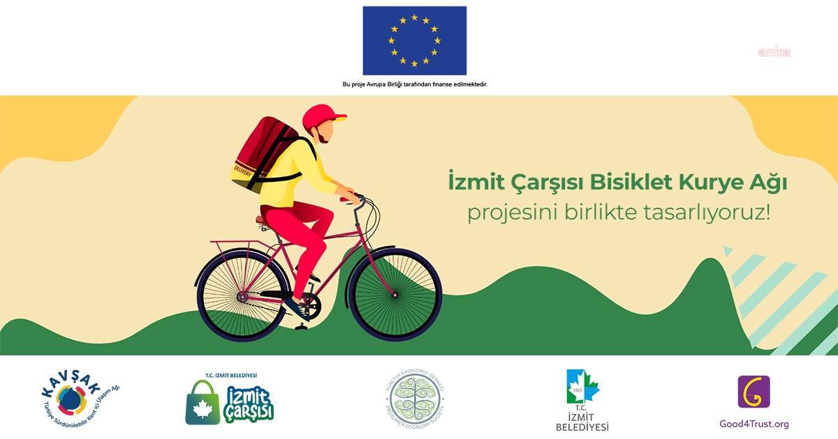İzmit\'te \'Bisiklet Kurye Ağı Projesi\' Başlıyor