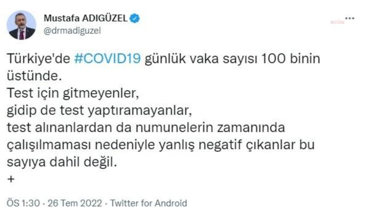 Mustafa Adıgüzel: "Yıl Sonuna Kadar Herkes Korona Olacak"