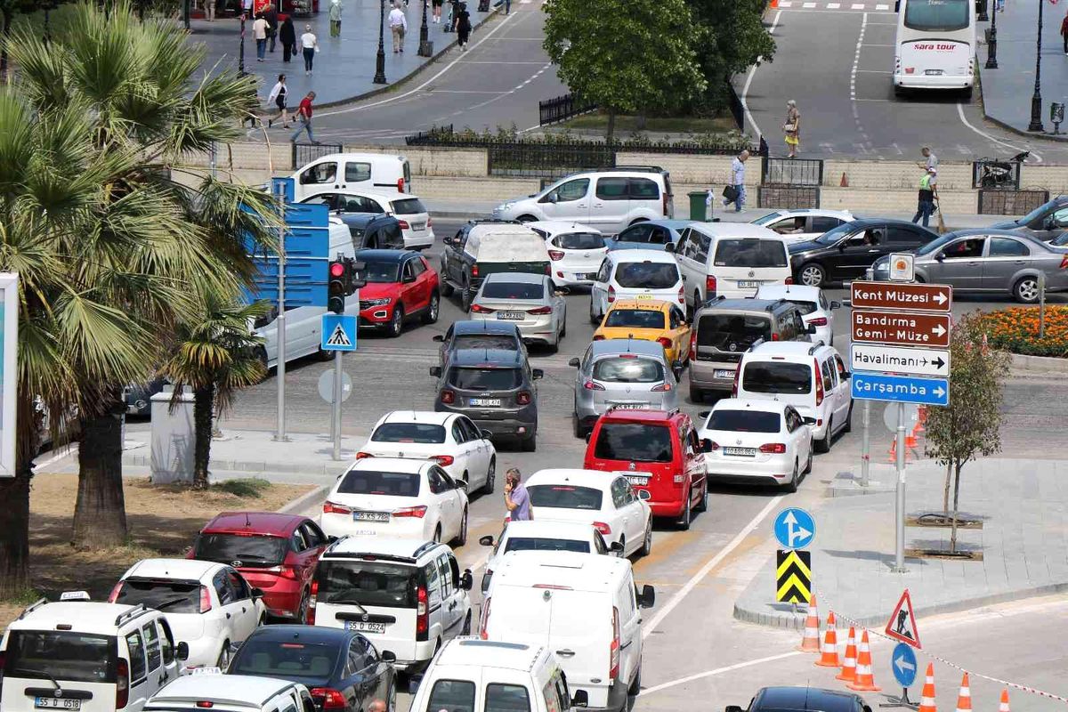 Samsun'daki araç sayısı 1 ayda 1675 adet arttı