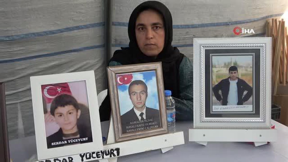 Terör mağduru ailelerin evlat nöbeti bin 57'nci gününde