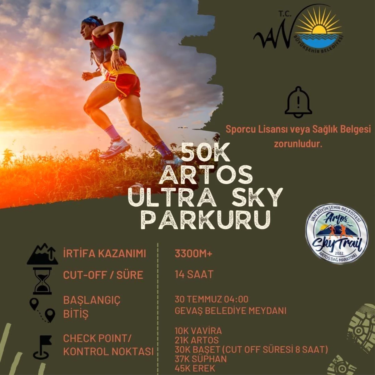 Türkiye\'nin ilk \'Uluslararası Ultra Sky Trail Maratonu\' Van\'da yapılacak