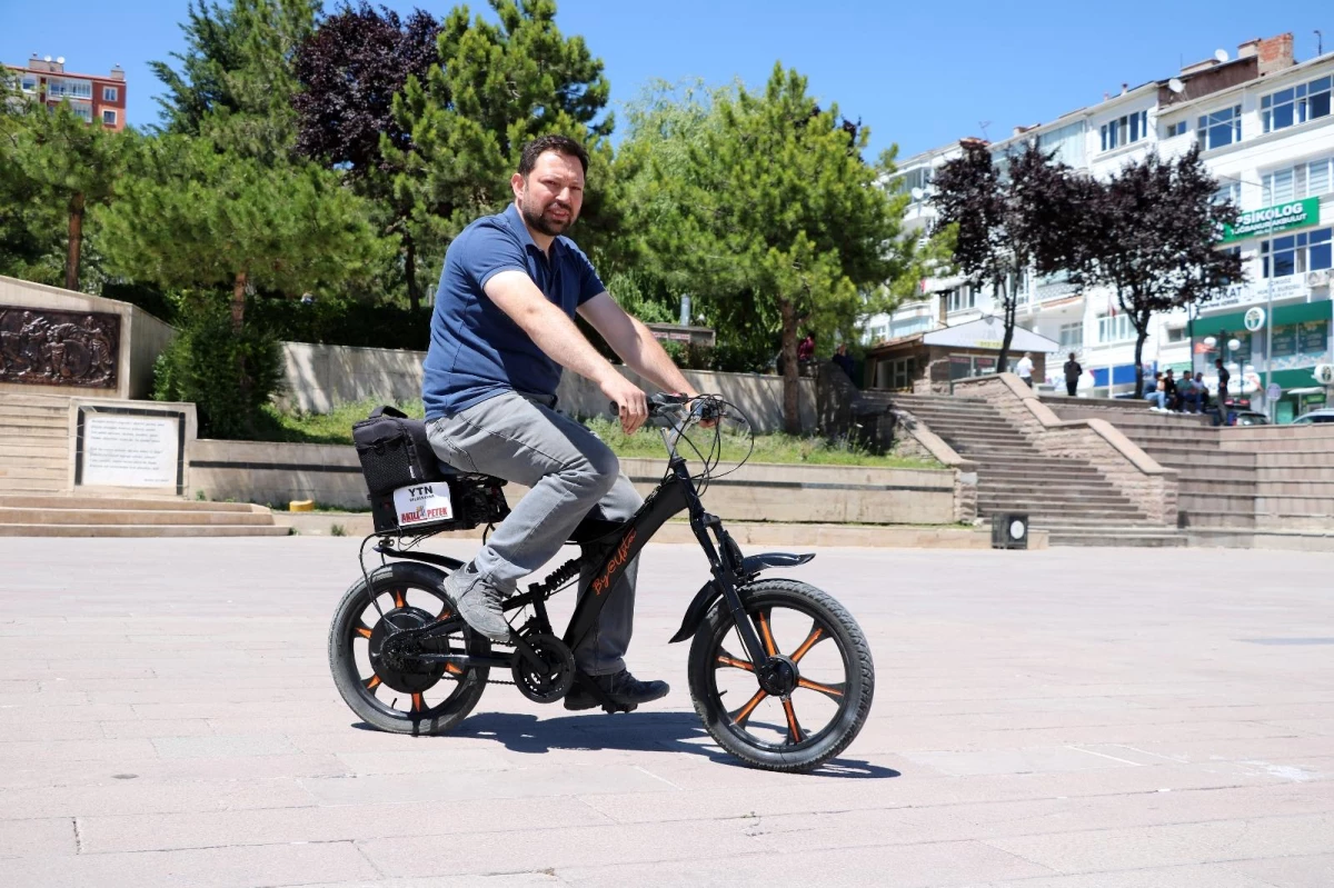 1500 liraya mal ettikleri elektrikli bisiklet 45 kilometrede sadece 50 kuruş harcıyor