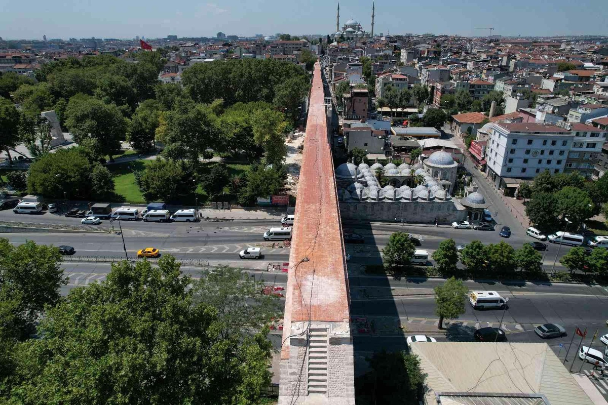 Bozdoğan Kemeri\'nde restorasyonun yüzde 95\'i tamamlandı